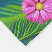 Abstrakt Little Daisy Garden Fleecedecke (Ecke)