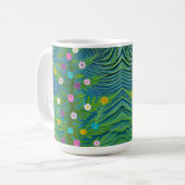 Abstrakt Little Daisy Garden Kaffeetasse (Vorderseite Links)
