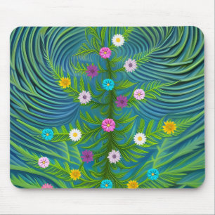 Abstrakt Little Daisy Garden Mousepad