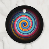 Abstrakt Lollipop Geschenkanhänger (Rückseite)