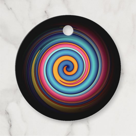 Abstrakt Lollipop Geschenkanhänger (Vorderseite)