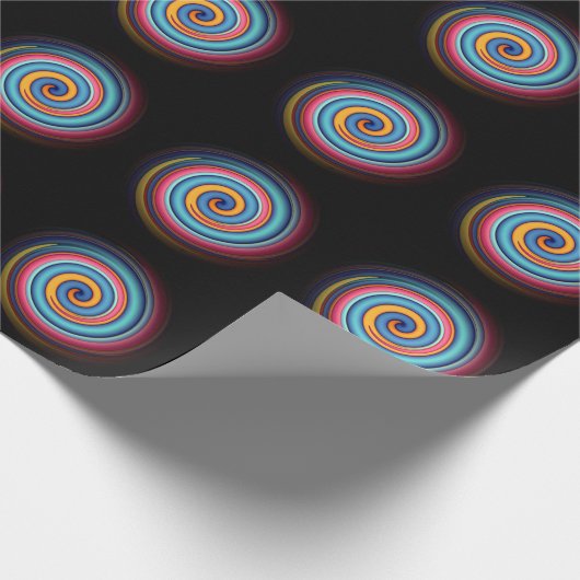 Abstrakt Lollipop Geschenkpapier (Ecke)