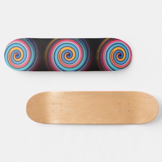 Abstrakt Lollipop Skateboard (Horizontal)