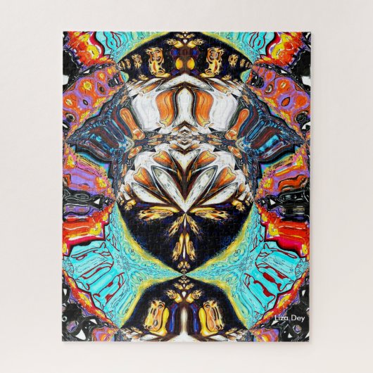 Abstrakt Lotus Jigsaw Puzzle (Vertikal)