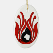 Abstrakt Lotus - Yoga Ornament (Rechts)