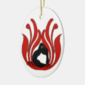 Abstrakt Lotus - Yoga Ornament (Links)