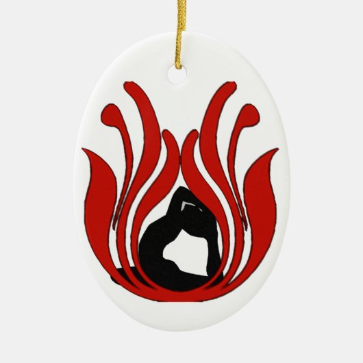 Abstrakt Lotus - Yoga Ornament (Vorne)