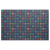 Abstrakt, lustig, Formen, Retro Stoff (Fat Quarter (45,7 x 55,9 cm))