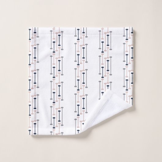 Abstrakt Luxury Geometric Modedesign Badhandtuch Set (Waschlappen)