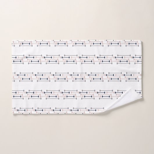 Abstrakt Luxury Geometric Modedesign Badhandtuch Set (Handtuch)