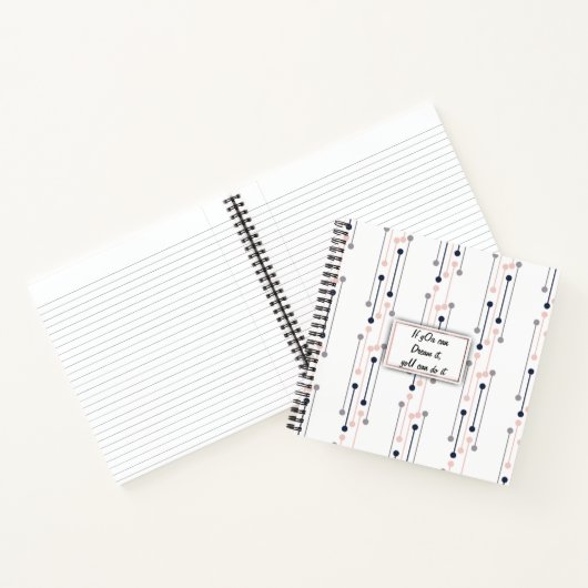 Abstrakt Luxury Geometric Modedesign Notizblock (Innenseite)