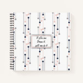 Abstrakt Luxury Geometric Modedesign Notizblock (Vorderseite)