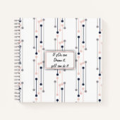 Abstrakt Luxury Geometric Modedesign Notizblock (Vorderseite)