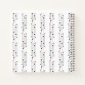 Abstrakt Luxury Geometric Modedesign Notizblock (Rückseite)