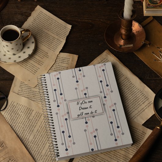 Abstrakt Luxury Geometric Modedesign Notizblock