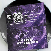 Abstrakt Luxury Glam Lila Beauty Consultant Visitenkarte