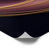 Abstrakt Luxus Hochzeitsgeschenk für nur verheirat Poster (Ecke)