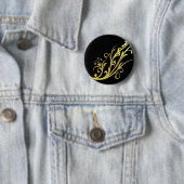 Abstrakt Luxus Imitate Gold Blume Button (Beispiel)