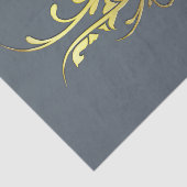 Abstrakt Luxus Imitate Gold Blume Seidenpapier (Ausschnitt)