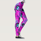 Abstrakt Magenta Leggings (Rechts)
