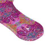 Abstrakt Magenta Pink, Blau und Rot Groovtern Must Schneidebrett (Ecke)