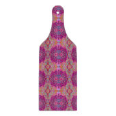 Abstrakt Magenta Pink, Blau und Rot Groovtern Must Schneidebrett (Vorderseite)