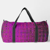 Abstrakt Magenta Retro Boomerang Waves Duffle Bag (Vorderseite)