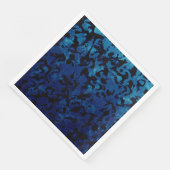 Abstrakt Magie - Navy Blue Grunge Black Serviette (Ecke)