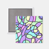 Abstrakt Magnet (Vorderseite/Rückseite)