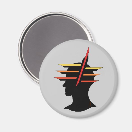 Abstrakt Magnet (Vorderseite/Rückseite)