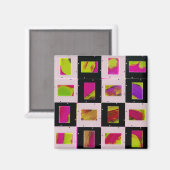 abstrakt magnet (Vorderseite/Rückseite)