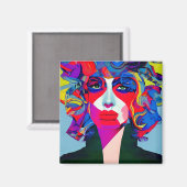 Abstrakt Magnet (Vorderseite/Rückseite)