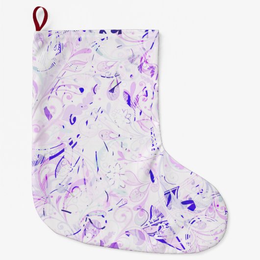 Abstrakt Mandala 2 Großer Weihnachtsstrumpf (Vorderseite)