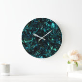 Abstrakt Mandala 3 Große Wanduhr (Zuhause)