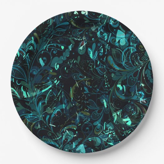 Abstrakt Mandala 3 Pappteller (Vorderseite)