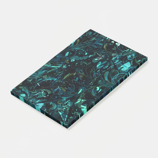 Abstrakt Mandala 3 Post-it Klebezettel (angewinkelt)