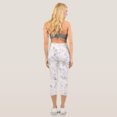 Abstrakt Mandala 4 Capri Leggings (Rückseite)