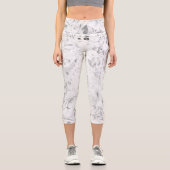 Abstrakt Mandala 4 Capri Leggings (Vorderseite)