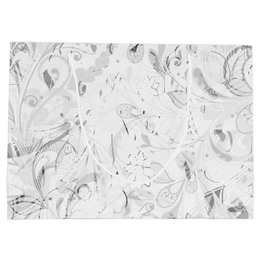 Abstrakt Mandala 4 Große Geschenktüte (Rückseite)