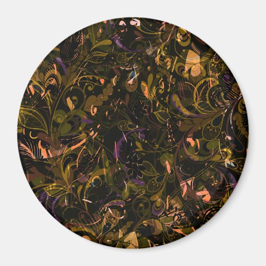 Abstrakt Mandala 5 Magnet (Vorne)