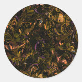 Abstrakt Mandala 5 Runder Aufkleber (Vorderseite)