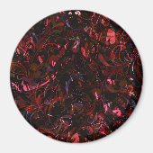 Abstrakt Mandala 6 Magnet (Vorne)