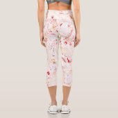 Abstrakt Mandala 7 Capri Leggings (Rückseite)
