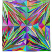 Abstrakt Mandala Duschvorhang (Vorderseite)