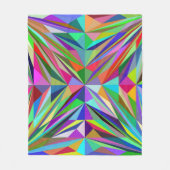 Abstrakt Mandala Fleecedecke (Vorderseite)