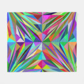 Abstrakt Mandala Fleecedecke (Vorderseite (Horizontal))