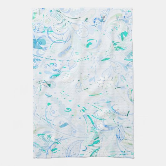 Abstrakt Mandala Geschirrtuch (Vertikal)