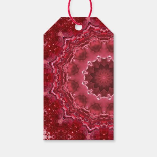 Abstrakt , mandala , Kaleidoskop Geschenkanhänger (Vorderseite)