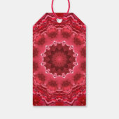 Abstrakt , mandala , Kaleidoskop Geschenkanhänger (Rückseite)