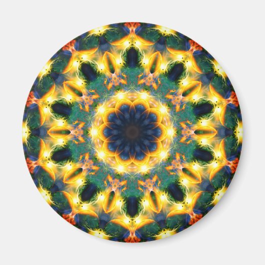 Abstrakt Mandala Magnet (Vorne)